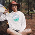 Introducing the perfect addition to your camping wardrobe - our one-of-a-kind hoodie featuring a colorful mountain graphic and the inspiring statement "Not All Who Wander Are Lost".